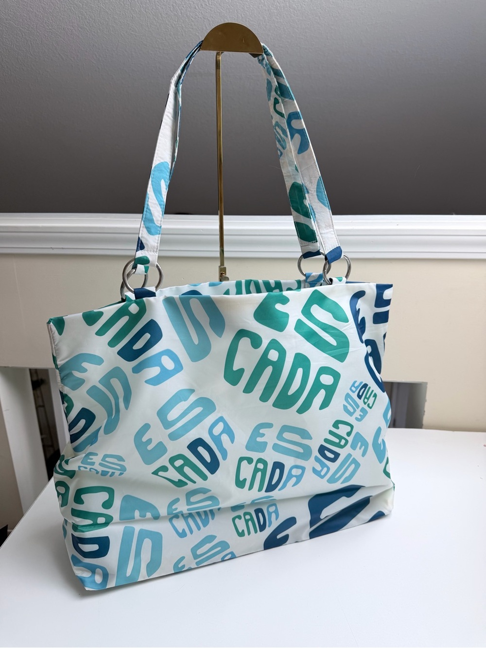 Escada All Over Print Moon Sparkle Nylon Tote Bag GWP Fragrance